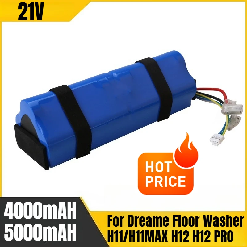 

4000/5000mAH 21V for Dreame Floor Washer H11/H11MAX H12 H12 PRO Battery Packs