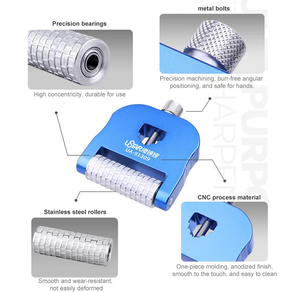 Multi-Function Model DIY Tool Texturing Roller Model Scenery And Terrain Modelling Tool Angle Fixed For Carving Knives Sharpner