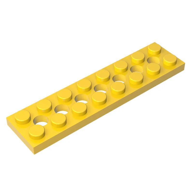 10 Stück 3738 Platte 2 x 8 mit 7 Löchern Bausteine Sammlungen Modulare Spielzeuge für Technische MOC DIY Geschenk-Bausteine – Detail 9