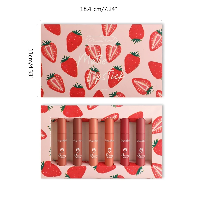 11UF 6 kleuren matte vloeibare lippenstift langdurige waterdichte lippen glans gladde collectie voor kantoor casual zomerfeest