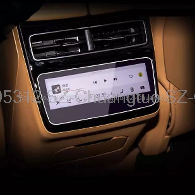 TPU protective Film For ZEEKR 001 2024 car Rear Climate Touchscreen rear air conditioner Anti-scratch film