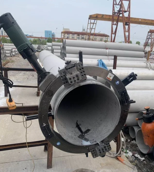 Pneumatic Portable Light Weight Tube Chamfering Stainless Steel Pipe Cold Cutting Beveling Machine Oce-230