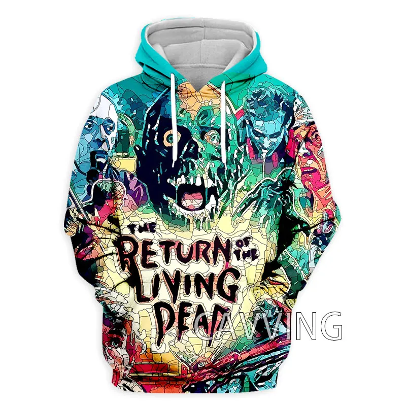 CAVVING-Sudadera con capucha para hombre y mujer, prenda de vestir con estampado 3D de regreso a los muertos vivos, estilo Harajuku