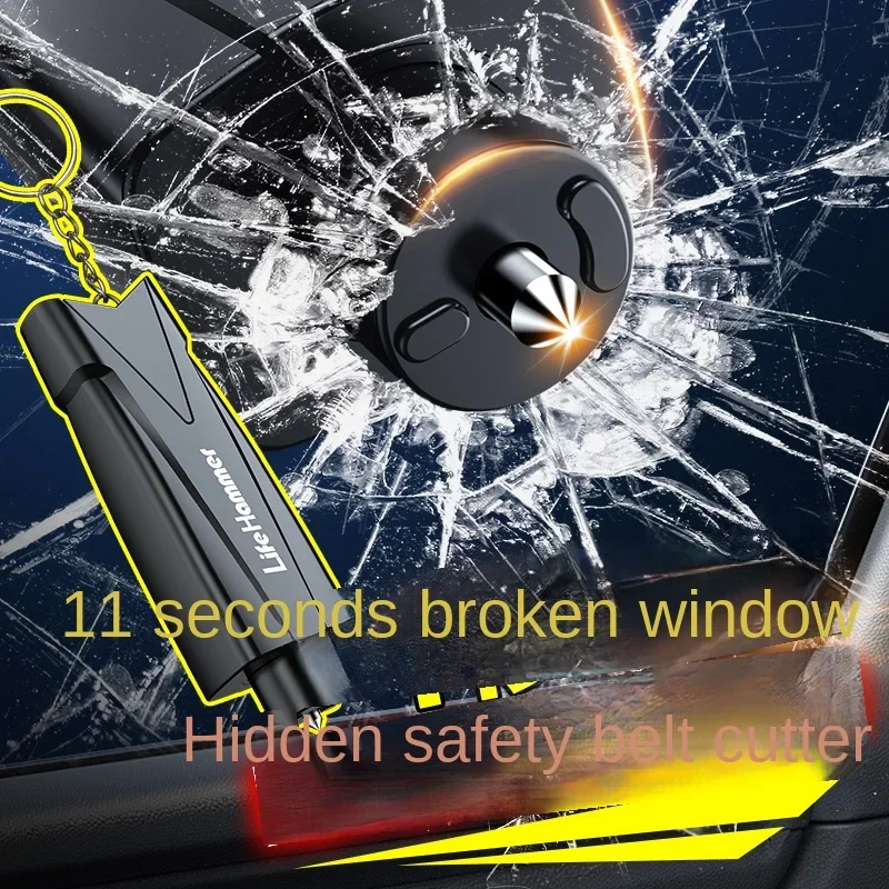 Car Multifunctional Safety Hammer Emergency Window Breaker Car Multi-function Safety Car Breaking Hammer Life-saving Hammer Safe