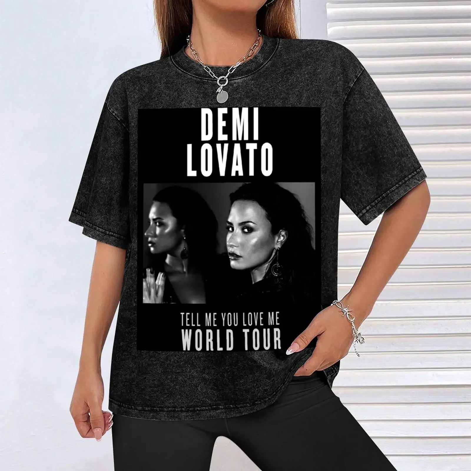 Tell Me You Love Me TOUR - ملصق 4 تي شيرت تي شيرت للرجل جرافيك تي شيرت مضحك تي شيرت الفكاهة الداكنة تي شيرت #4