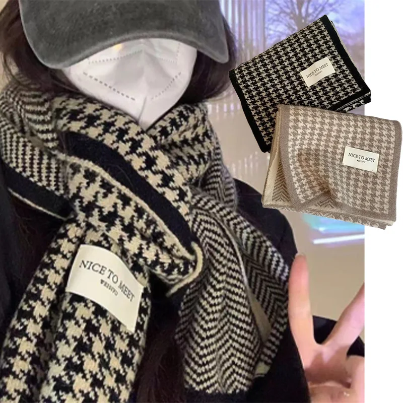 

Korean Style Winter Scarf Double Sided Warm Fashionable Neck Warmer for Women Men Perfect for Mothers Day Christmas Halloween