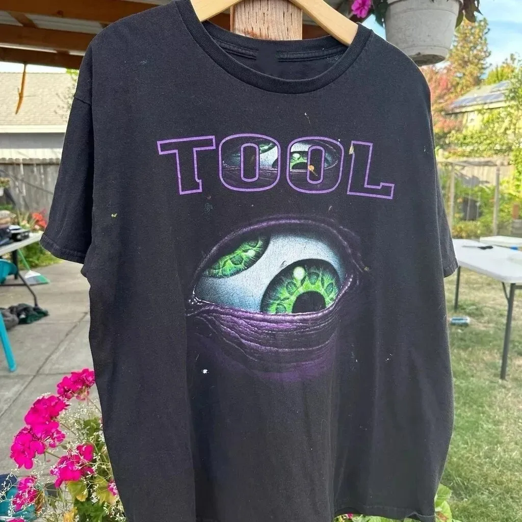Tool Band Short Sleeve Gothic Rock Graphic T Shirts Heavy Metal Tops Casual Loose Print Cotton Tee Unisex Fans Gift