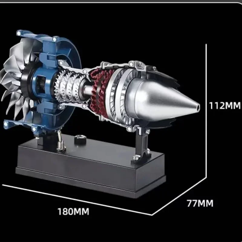 C919 TECHING Flugzeug Turbofan Motor Modell Kit DIY Metall Montage Kit Spielzeug Bausteine 170 stücke +