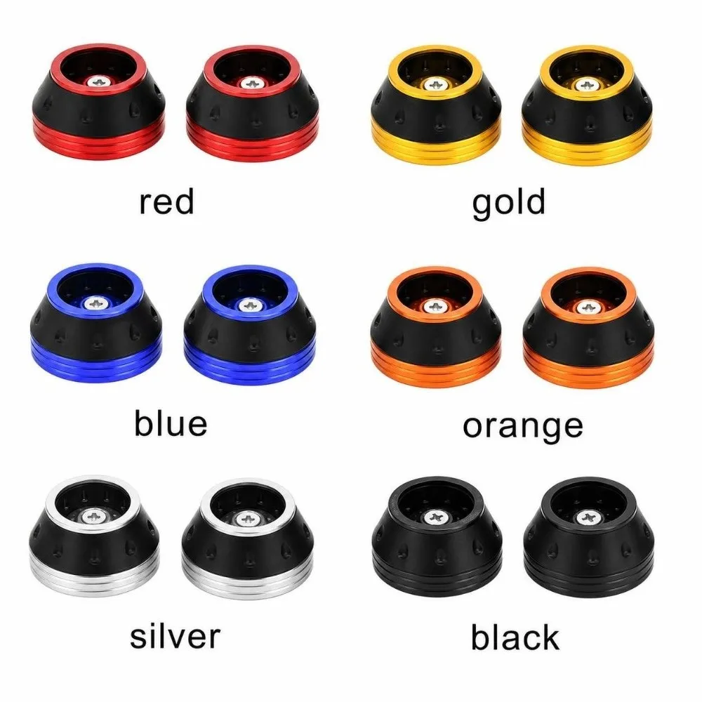2Pcs Aluminium Legierung Anti Crash Protector Elektrische Roller Zubehör Schutz Pads Slider Tassen Stoßdämpfung Dekoration – Detail 2