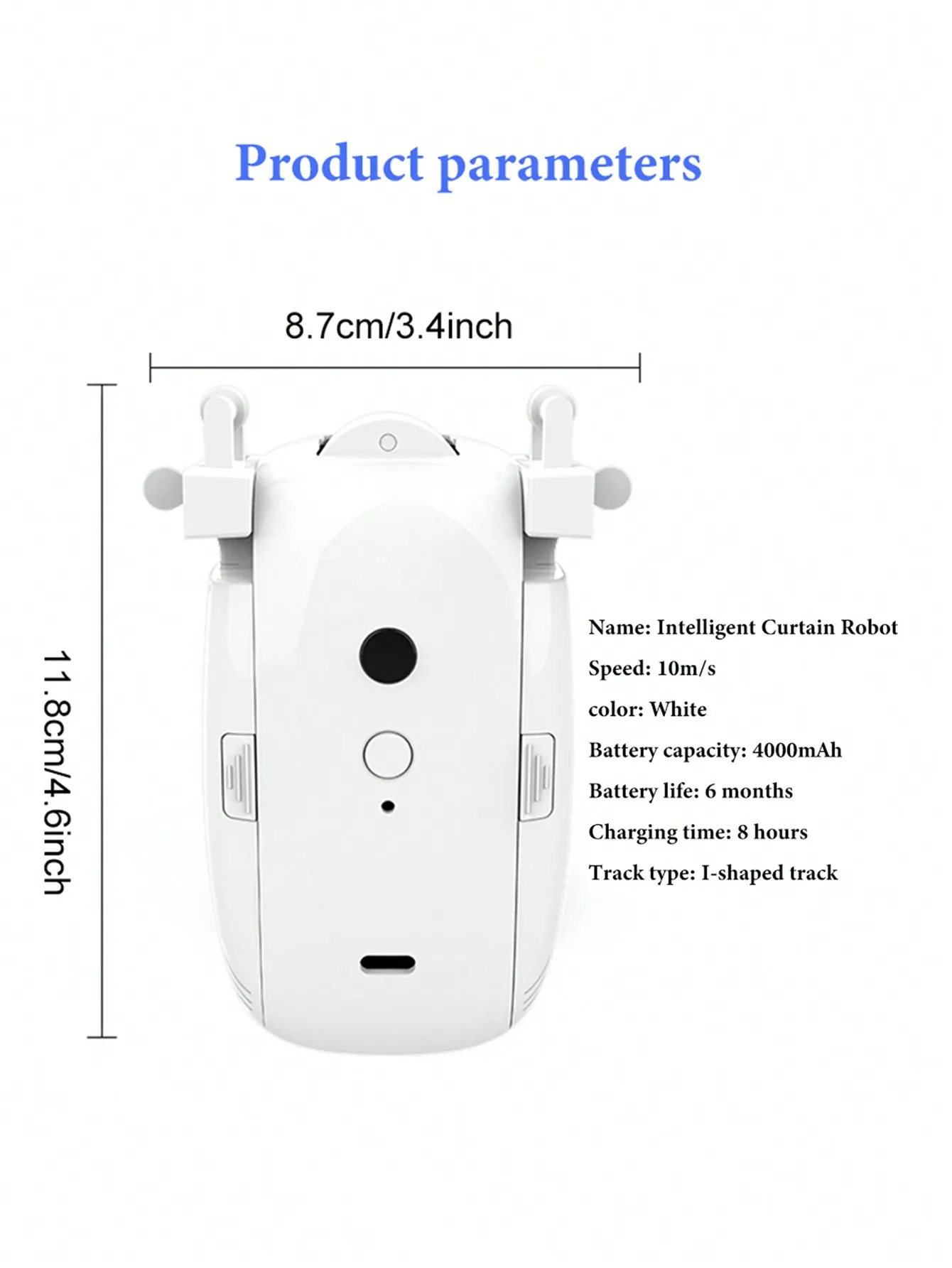 Imagem -02 - Robô de Cortina Automática Tuya Smart Home Cortina Elétrica Wifi Bluetooth tu Track Controle de Aplicativos Alexa Google Voice