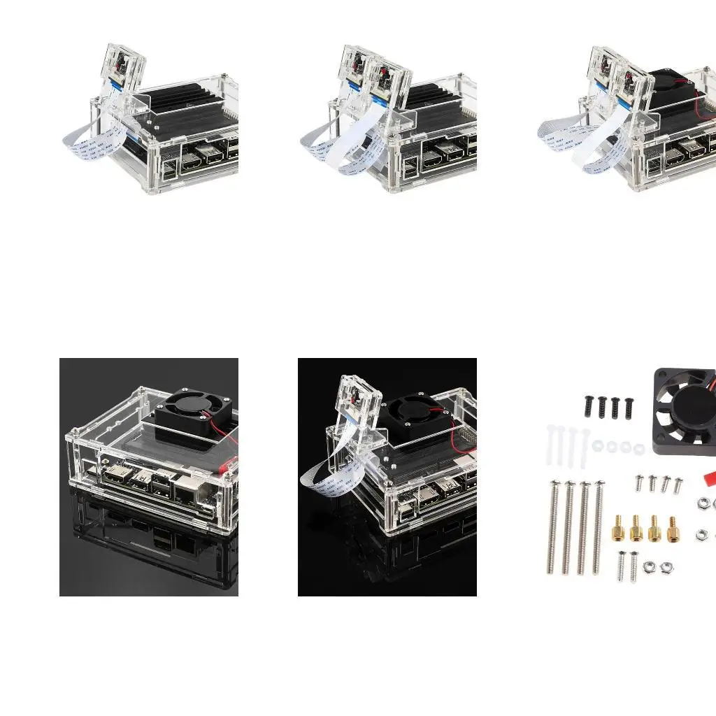 

31BA 1PCS CLEAR ACRILE для корпуса с охлаждающим вентилятором для для версии B01