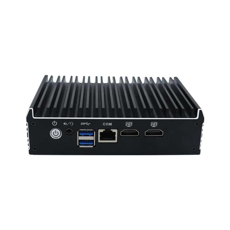 Yanling Intel Celeron J3160 Quad Core Fanless Mini PC 4 Gigabit LAN 2 * HD pfSense Firewall Apparaat AES-NI