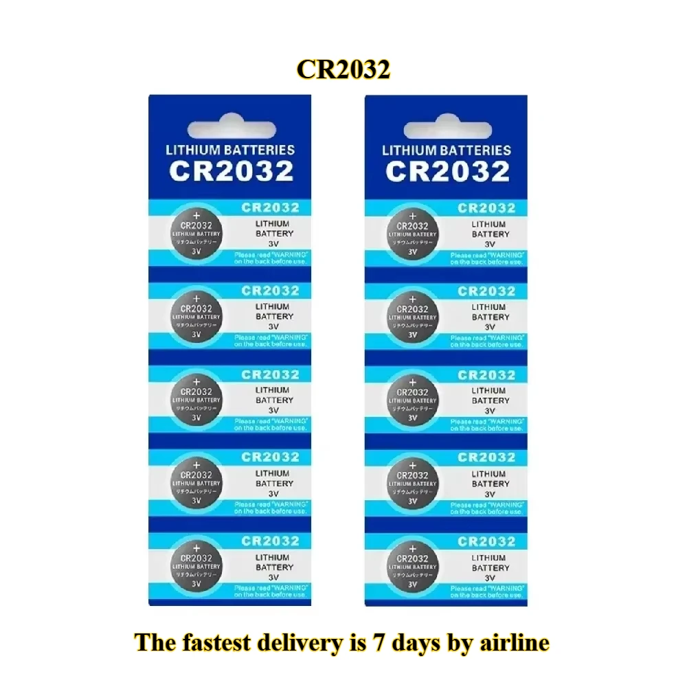 

10-60PCS CR2032 CR 2032 Button Battery 3V Lithium Battery For Watch Toy Calculator Car Remote Control Button Coin Cell