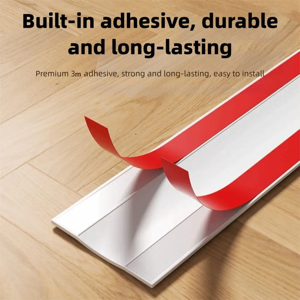 High Quality 1m/2m Cord Cover PVC Soft Wire Cover Cable Management Flexible Cable Protector Home