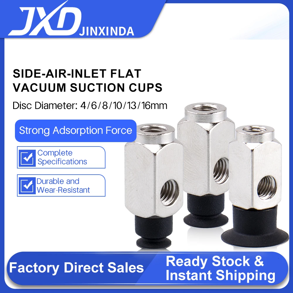 JXD Mini Vacuum Sucker ZP3-Y04/06/08/10/13/16UMS/UMN-B5-B5 Pneumatic Vacuum Suction Cups With Adapter