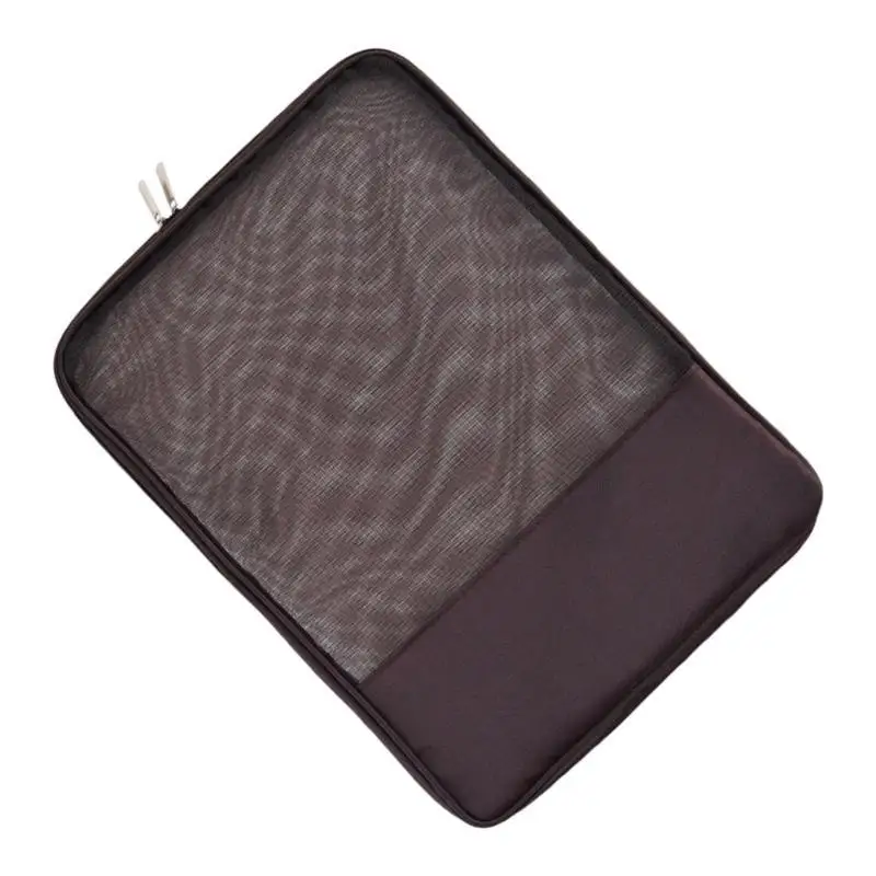 Zíperes saco pasta arquivo saco documentos reutilizável arquivo organizador malha zíperes bolsa