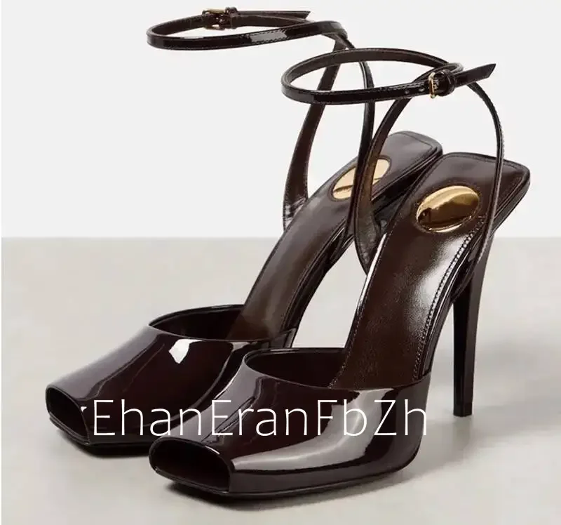 2025 Summer New Fish Mouth Stiletto Sandals European and American Fashion Party Wedding Sexy Large Women\'s Sandals