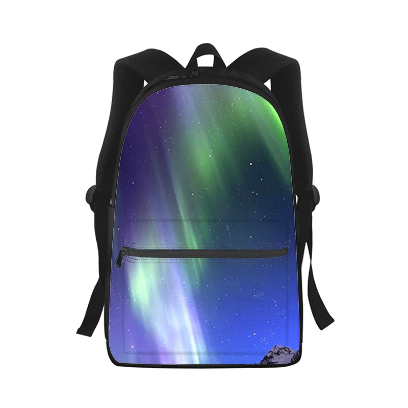 

Northern Lights Sky Men Women Backpack 3D Print Fashion Student School Bag Laptop Backpack Kids Travel Shoulder Bag