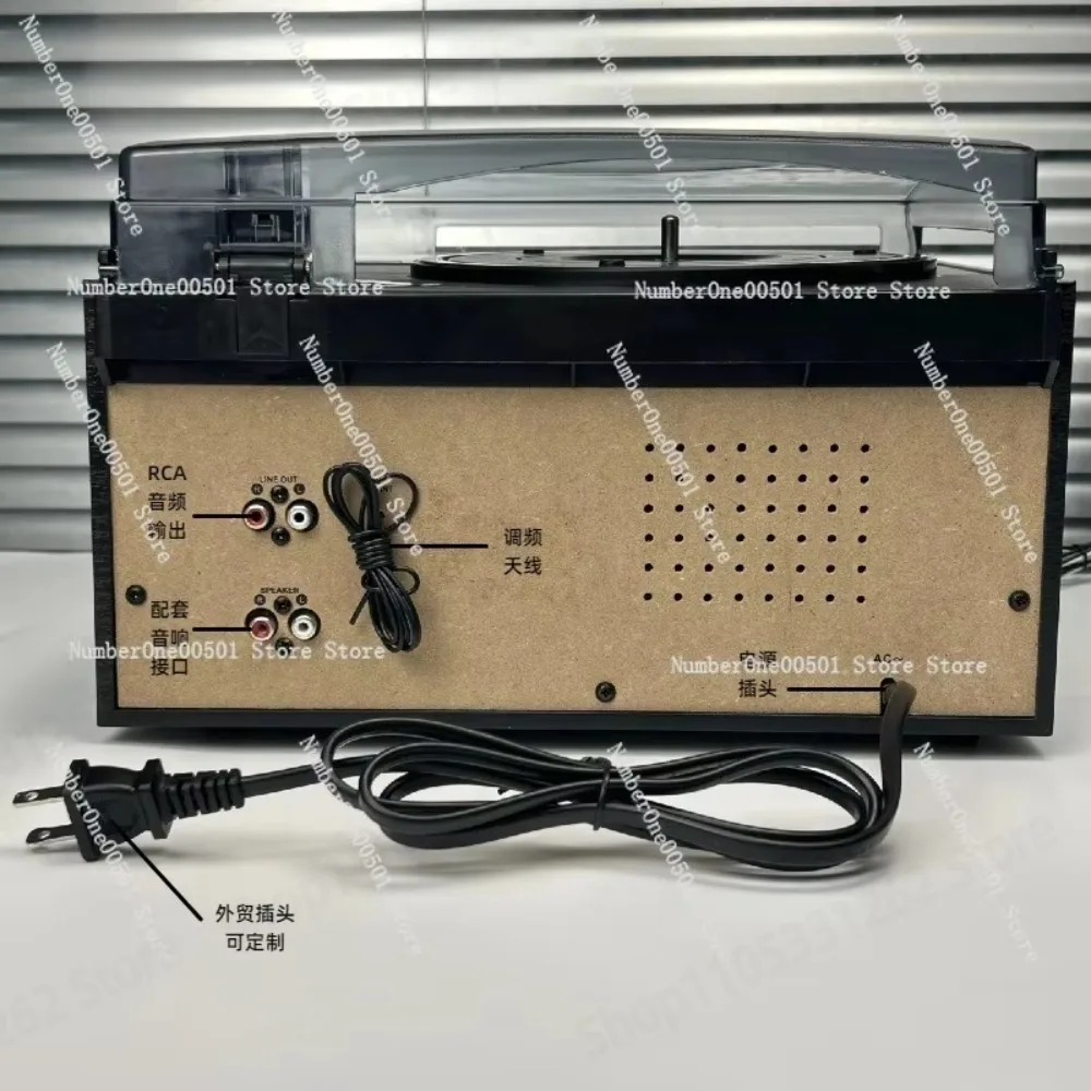 Vinyl record player cd player tape player FMAM radio desktop bluetooth speaker audio retro