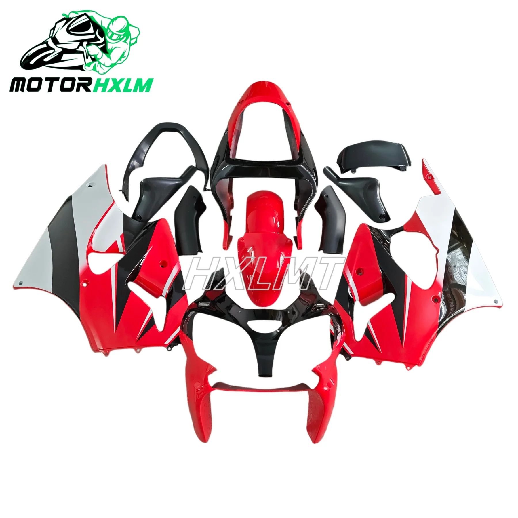 ABS Injection Motorcycle Fairing Kit For Kawasaki Ninja ZX6R 636 2000 2001 2002 ZX‑6R Red White Bodywork Fairings Painted