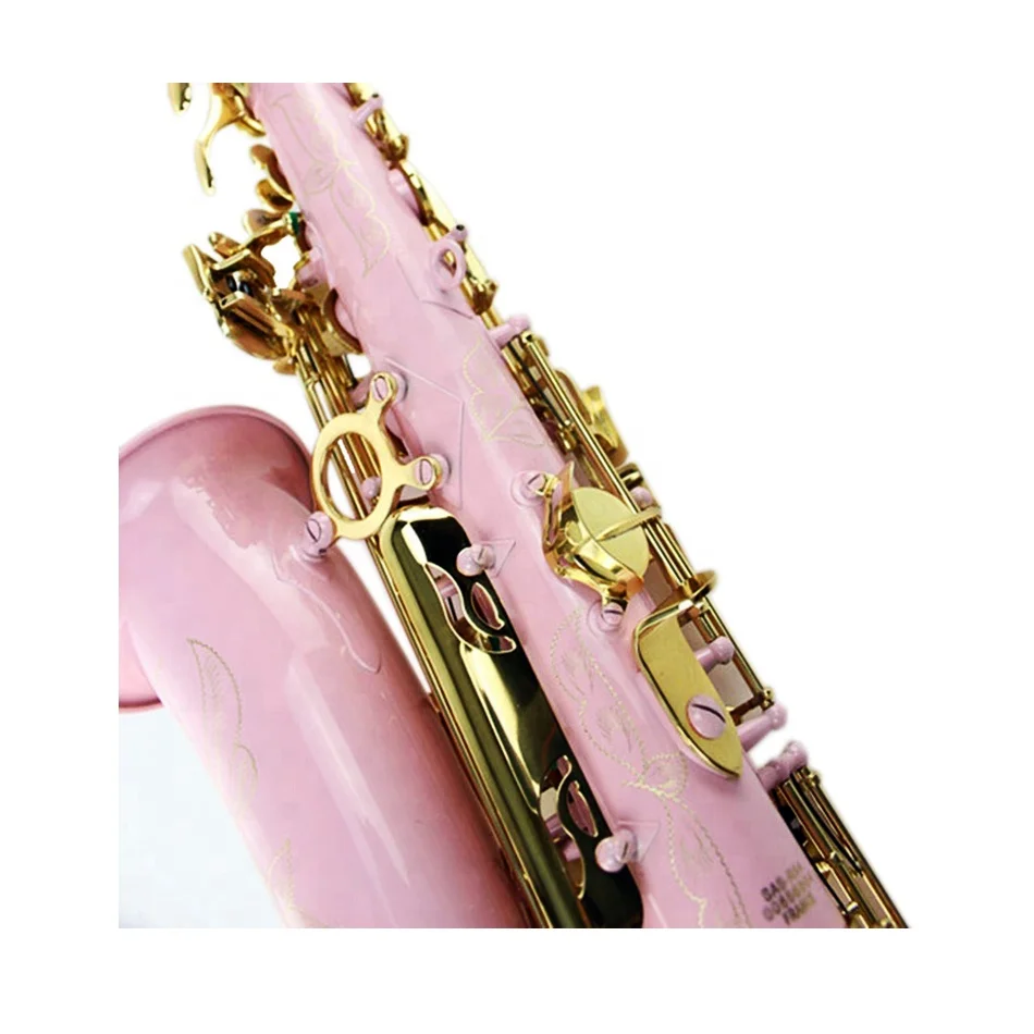 SEASOUND OEM High Quality Cheap Pink White Lacquer Alto Saxophone JYAS102DPWL
