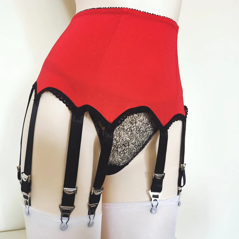 

High Waist Garter Belt Women Smoothy Sexy Suspender 10 Straps Garters for Stockings Night Club Exotic Lingerie S-3XL