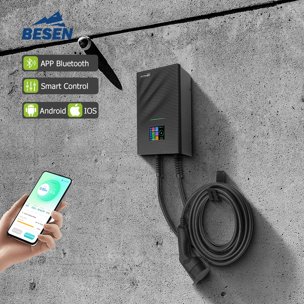 11kW Wall Mounted EV Charger 16A 3 Phase Smart APP Control IOS & Android Supported