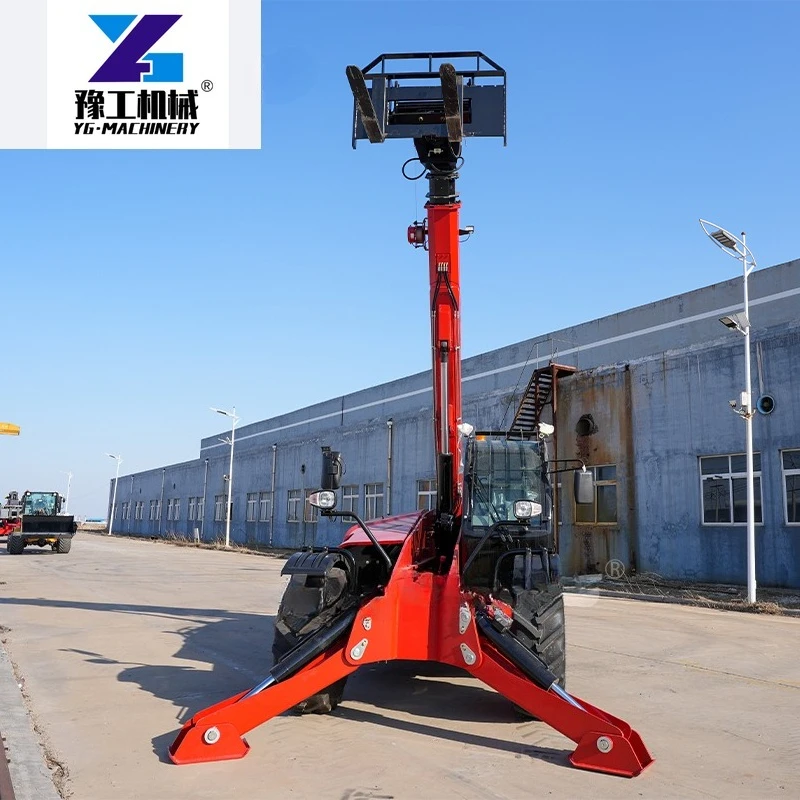 Customized Euro 5 5Ton Telescopic Forklift Telehandler With 10m Lift Height Farm Construction Loaders Engine For Urban Use