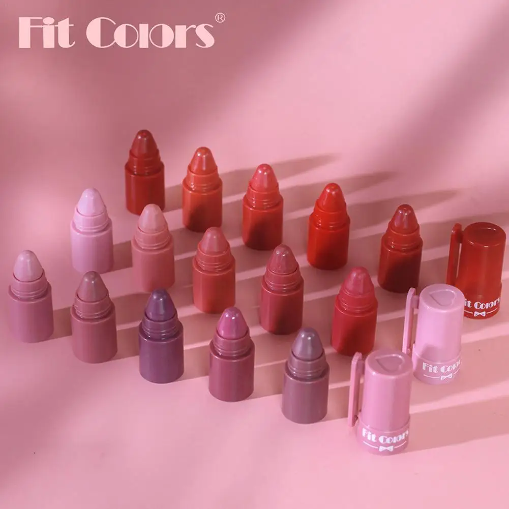 

5 in 1 Cute Matte Lipstick Crayon Kit Combo Purple Lip Tint Velvet Sexy Moisturizing Lipstick Pen Waterproof Lasting Lip Makeup