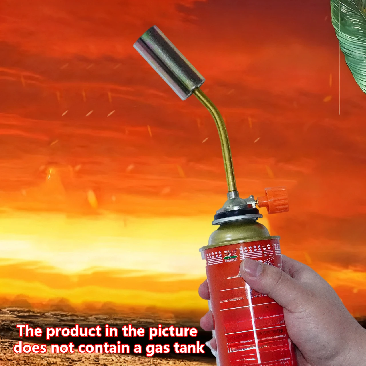Kitchen cooking torch, barbecue grill, torch, charcoal burner, with flame control valve, used for barbecue, bonfire, fireplace,