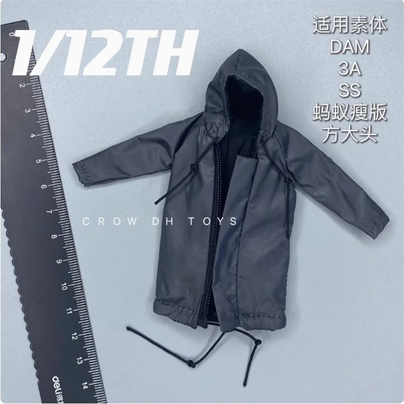 CROW DH TOYS 1/12 Soldier Clothing Accessories Fashion Trendy Top Overcoat Coat Model Fit 6'' Action Figure Body In Stock