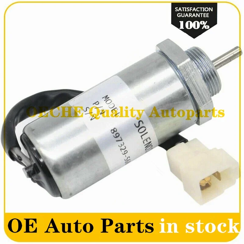 1X 897183-0140 8971830141 Electromagnet MV1-70B MV1-81 Engine Solenoid 8971830140 MV1-70B for 3LA 3LB 3LC 3LD 4LB 4LC 4LE