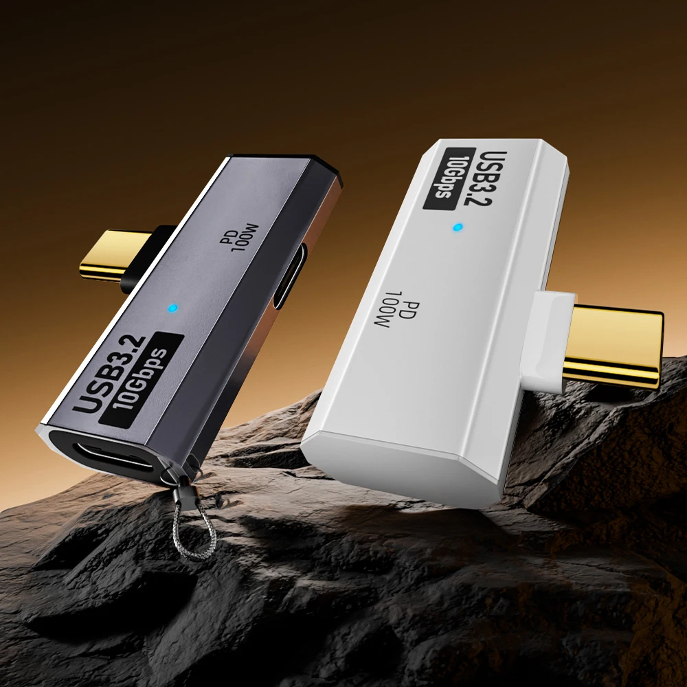 Type-C 1/2 Dual C Port Adapter OTG Converter Supports USB3.2 10Gbps/PD100W fast charge mobile phone audio converter head