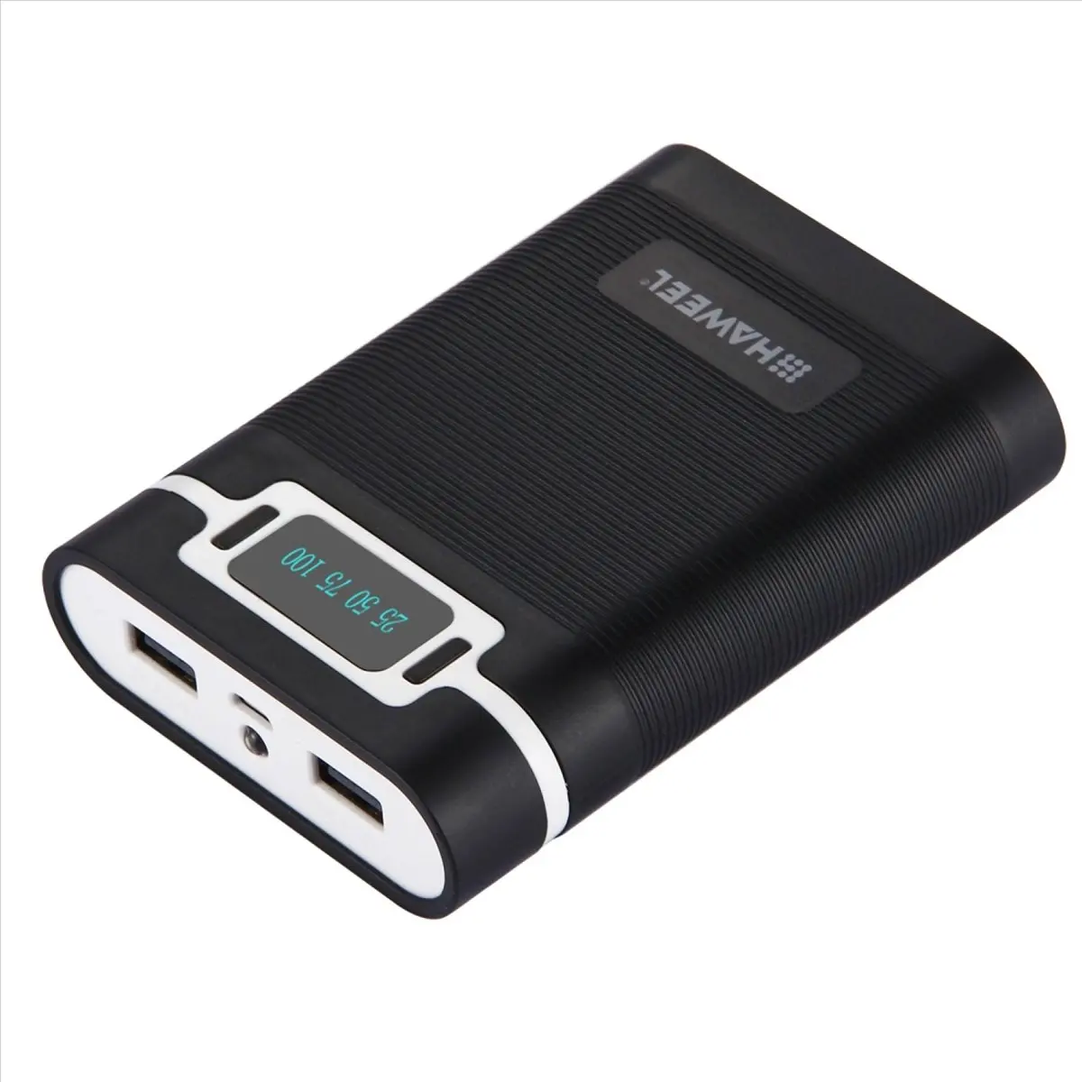 【Charger】 DIY 4X 18650 Battery (Not Included) 10000MAh Power Bank Shell Box with 2 USB Output & Display for Smartphones-A