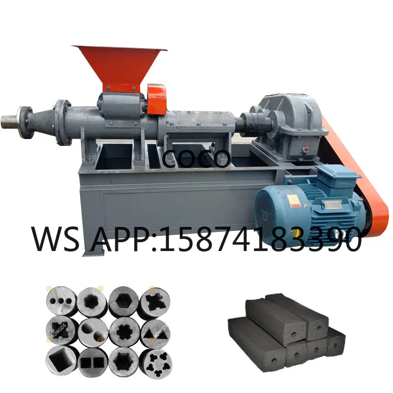 Compressed Bbq Shisha Charcoal Making Machine Factory Price Coal Dust Extruder Charcoal Equipment