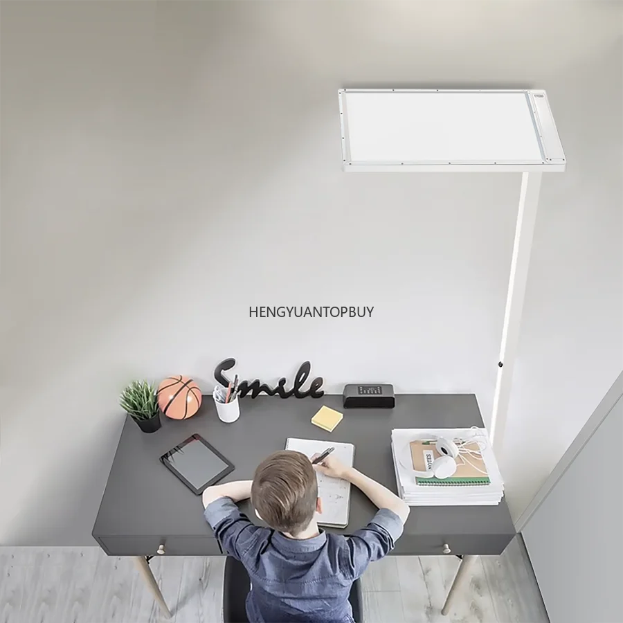 Heavy Free-standing Office Floor Lamp with Daylight Sensor and Motion Sensor