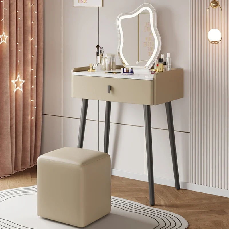 Luxury Dressing Table European Storage Makeup Chest Mirror Cabinets Drawers Coiffeuse Mesa De Maquillaje Home Furniture