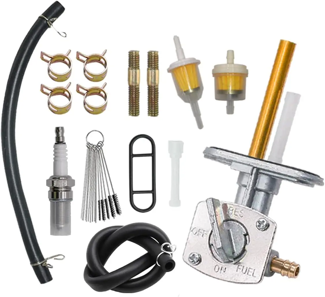 YFM225 Carburetor Fit for Yamaha Moto 4, Yamaha Timberwolf  YFB250FW, Yamaha Grizzly 125 YFM125G carb with Fuel Petcock Switch
