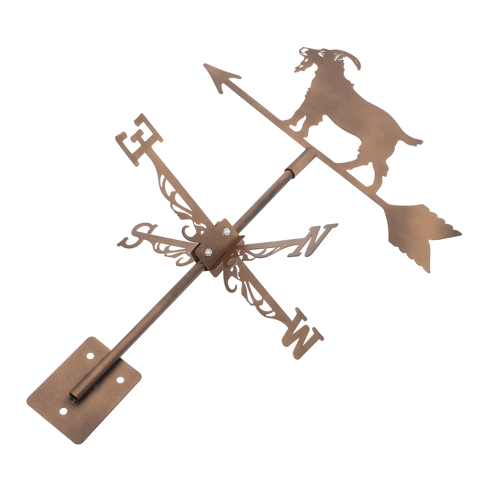 

Sturdy Metal Goat Wind Vane For Garden Patio Yard Roof Durable Stainless Steel Weather Vane Decorative Wind Direction Indicator
