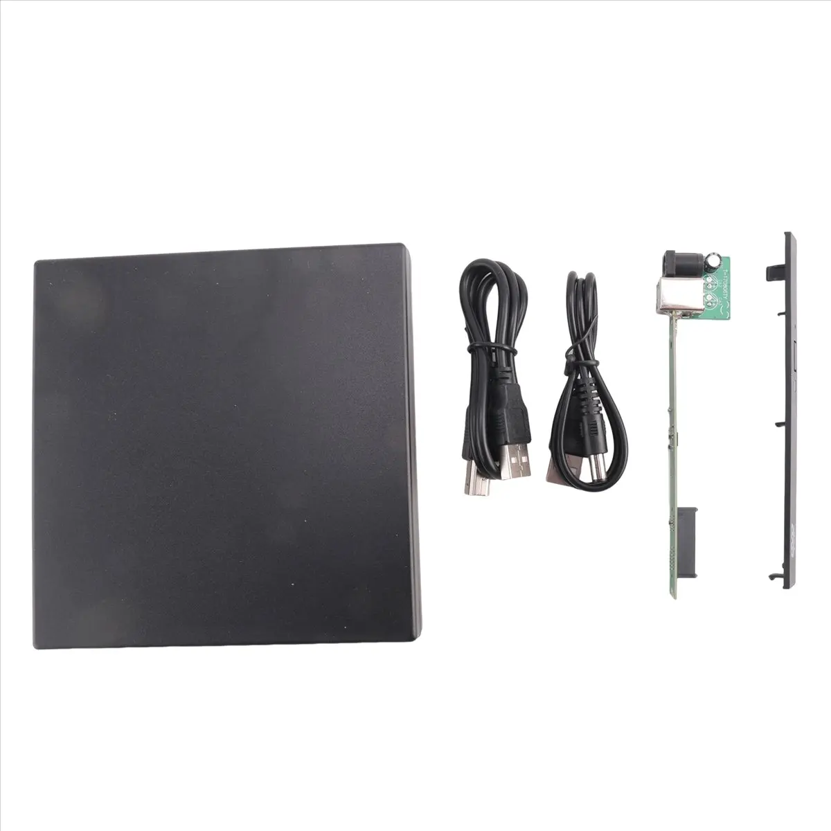 A45U 12.7mm External DVD Enclosure USB 2.0 External DVD/CD-ROM Case for Laptop Desktop PC Optical Disk Drive to