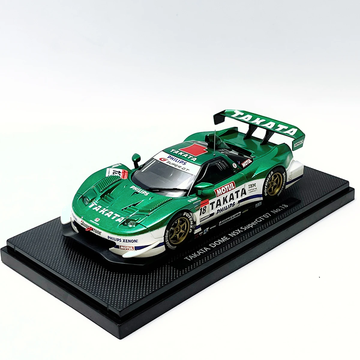 ebbro-alliage-moule-sous-pression-a-l'echelle-1-43-18-honda-nsx-super-gt-jouet-voitures-de-course-modele-nostalgie-classique-cadeau-adulte-souvenir-affichage-statique