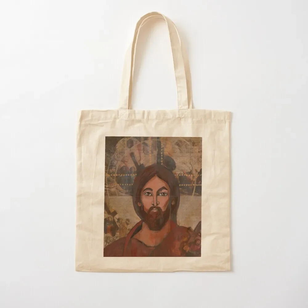 Jesus Pantocrator King Tote Bag ecological bags canvas shopping bag Tote Bag