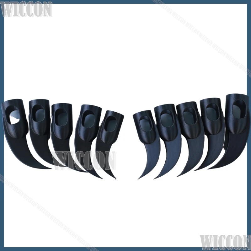 3D Polylactic Acid Furrsuit Accessories Halloween Cosplay Anime Jirai Kei Costume Punk Y2K Props Furry Paws Finger Fingernail view 3
