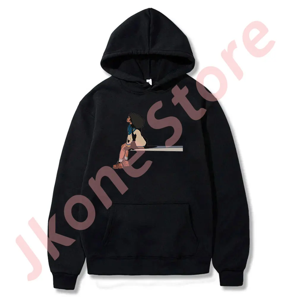 

SZA Cartoon Hoodies SOS Tour Logo Merch Pullovers Winter Cosplay Women Men Fashion Casual Long Sleeve