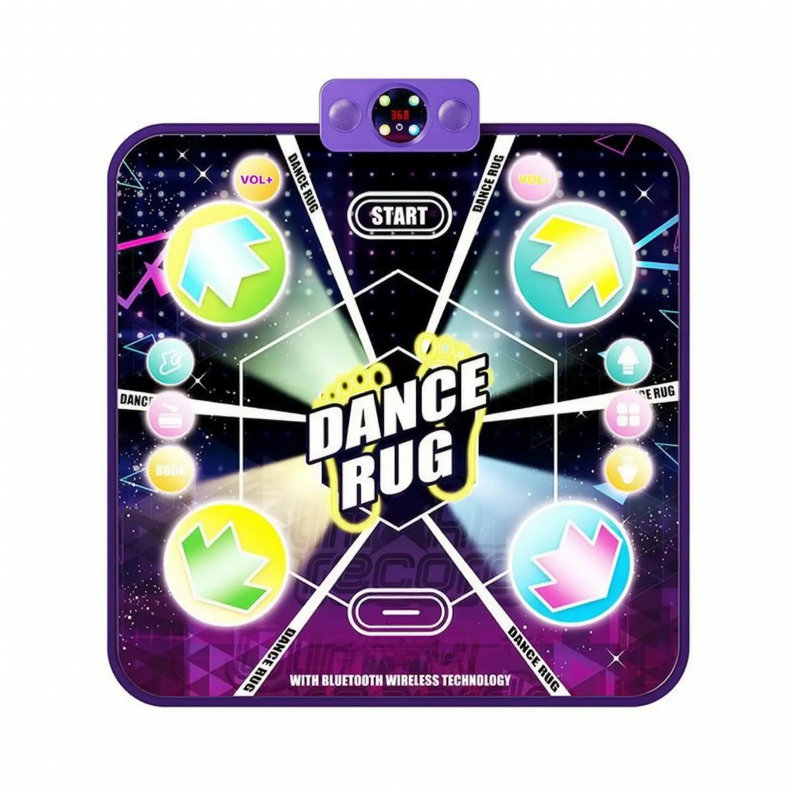 Interactive Educational Toys Children Dance Carpet with Lights Music Mat for Kids Indoor Exercise Fun