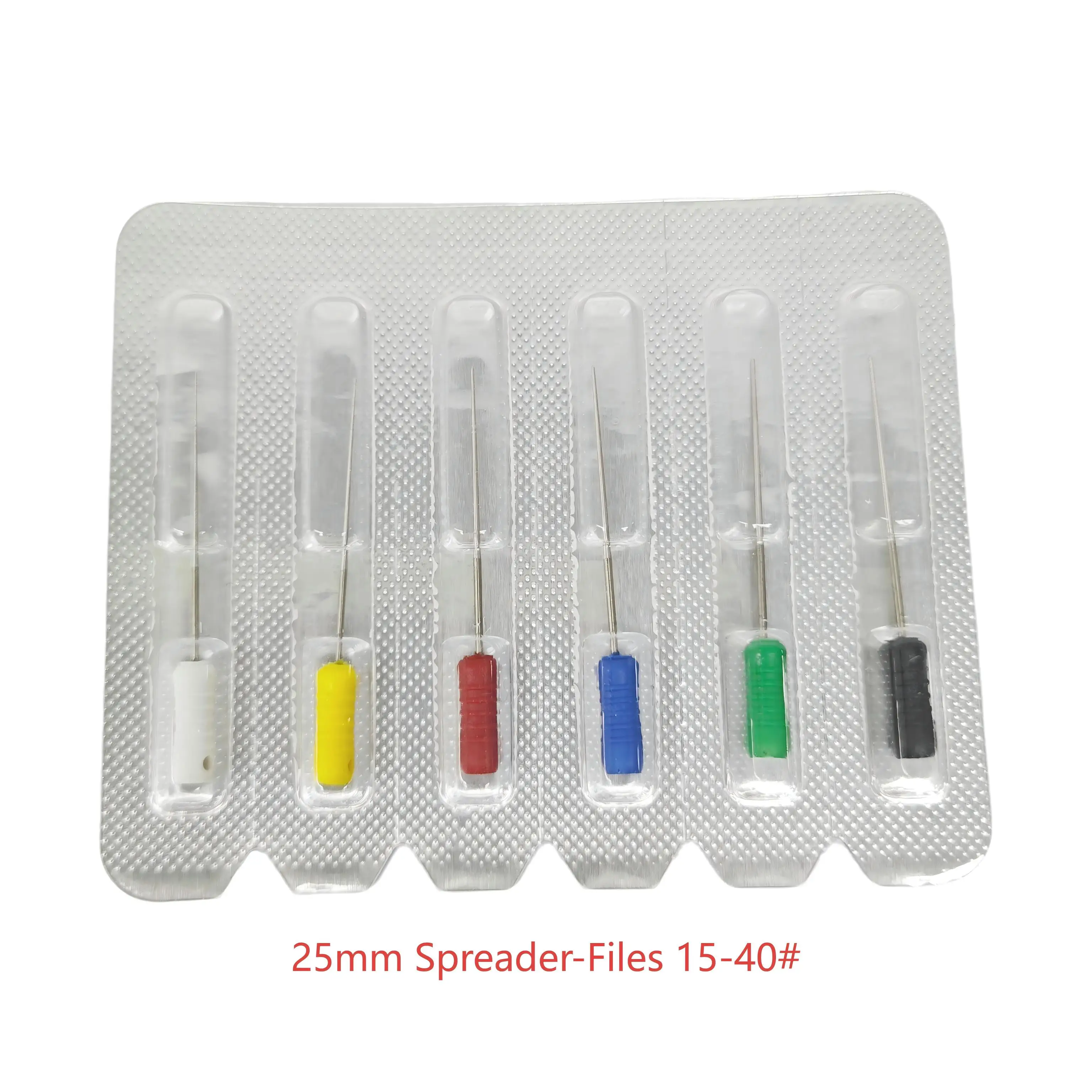 ملفات اللبية 15-40 #   (25 مم) - H/K/R،/ملفات الموزعة، الدبابيس الشائكة والعصب المربع - أدوات طب الأسنان