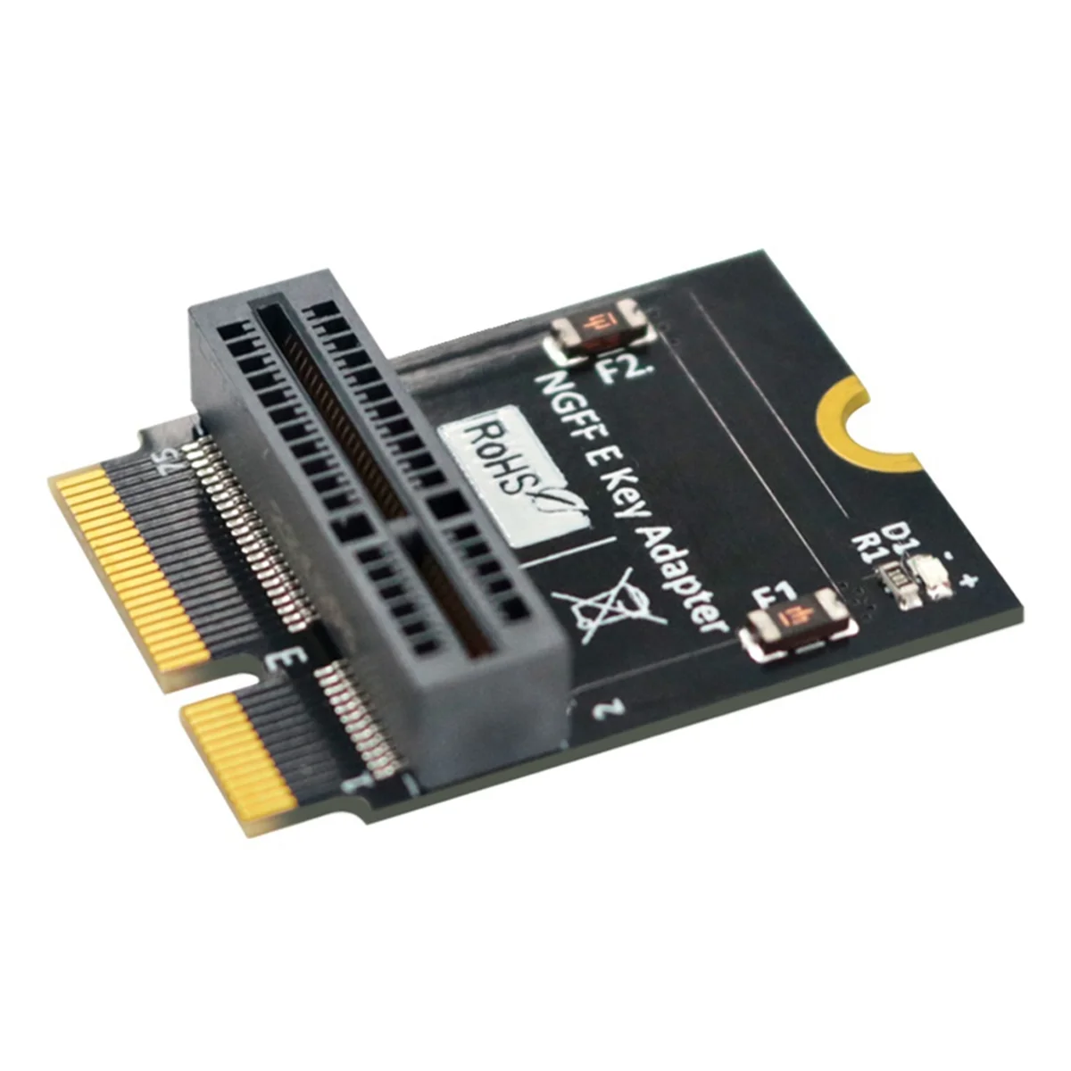 M.2 NGFF E-Key to E- Key Convert Adapter Card for AX200/201/210 WiFi Card Vertical Installation