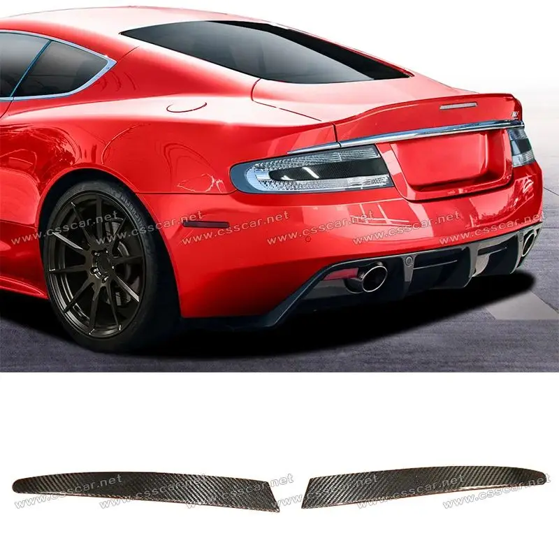 Pair Rear Tail Light Eyebrow Cover Trims for Aston Martin V8 Vantage