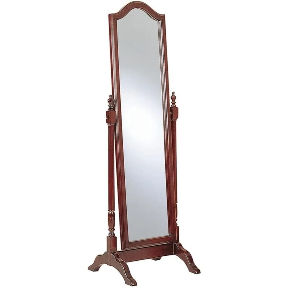 

65-inch Classic Wooden Arched Cheval Mirror with Bonnet, Adjustable Tilt Feature, Timeless Beauty, Superior Craftsmanship, Avail