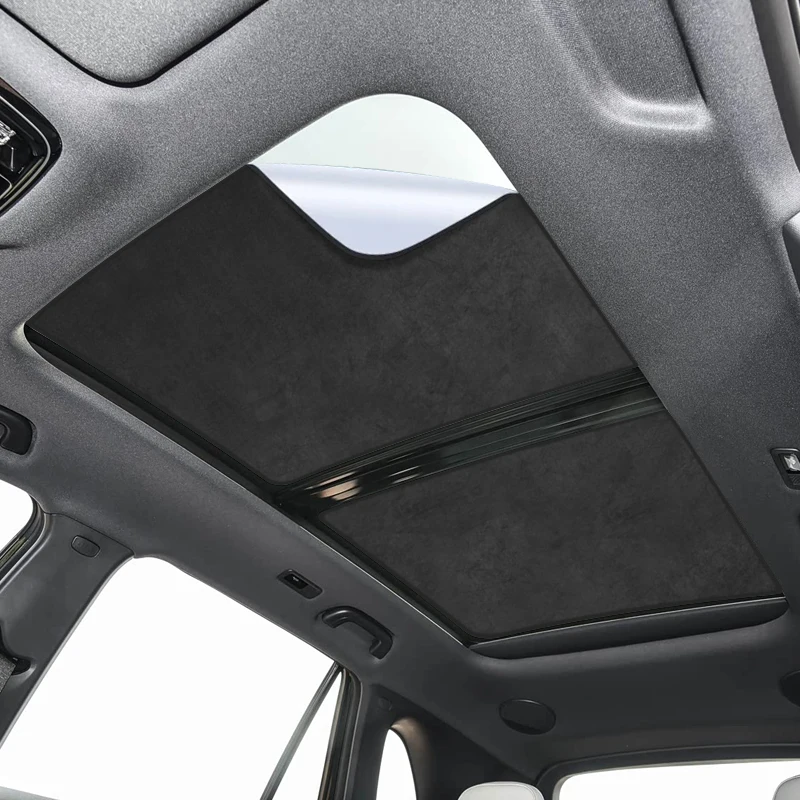 Car Suede Fabric Electrostatic Adsorption Sunroof Sunshade For Geely EX5 STARRAY EMi 2025-2026 Anti-UV Heat Insulation Skylight